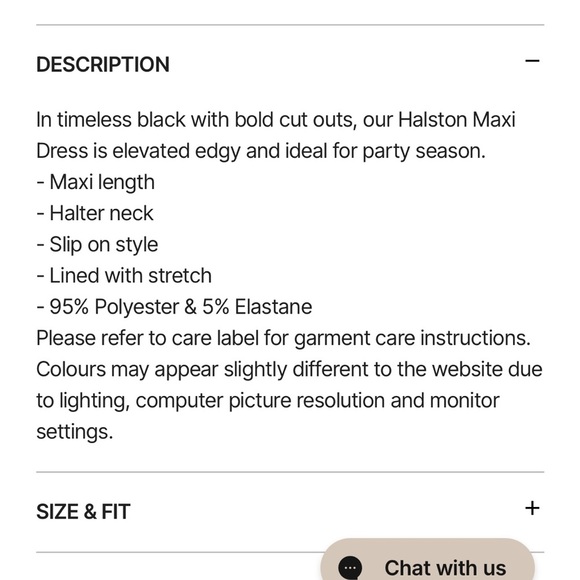 Runaway the label Halston maxi dress - Picture 16 of 16